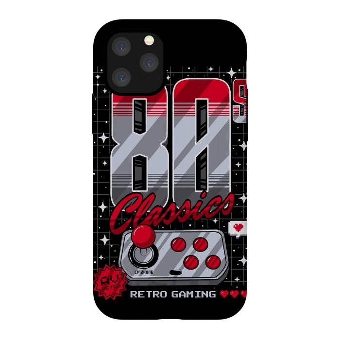 iPhone 11 Pro StrongFit 80s Classics Retro Gaming by LM2Kone