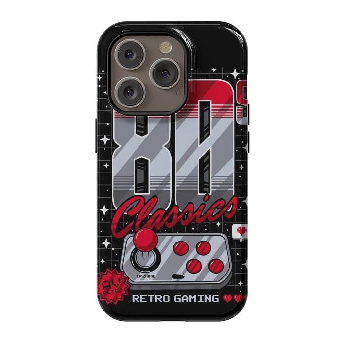 iPhone 14 Pro StrongFit 80s Classics Retro Gaming by LM2Kone