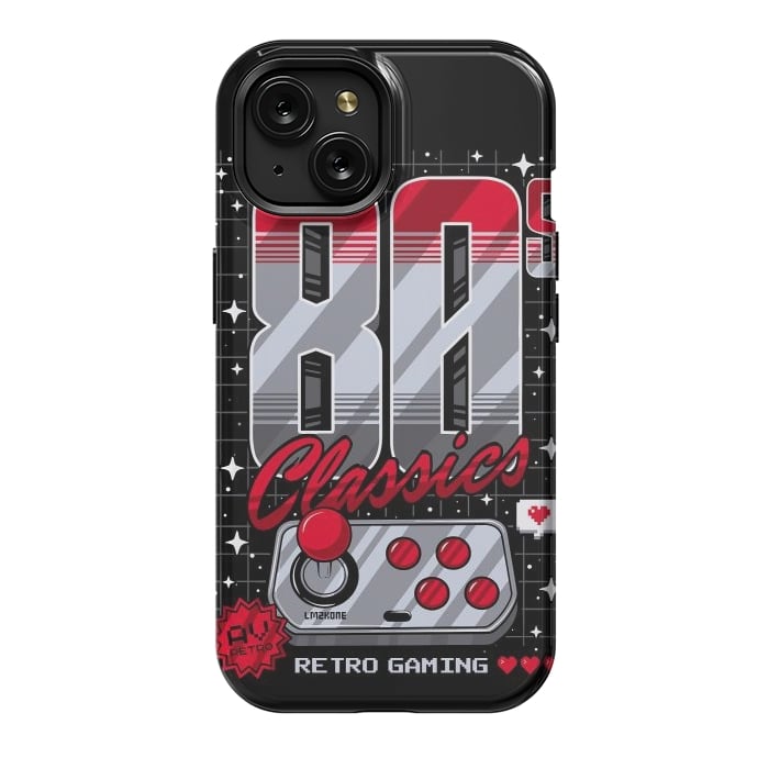 iPhone 15 StrongFit 80s Classics Retro Gaming by LM2Kone