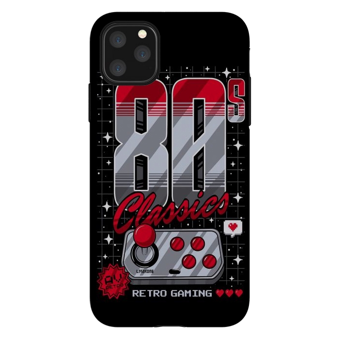 iPhone 11 Pro Max StrongFit 80s Classics Retro Gaming by LM2Kone