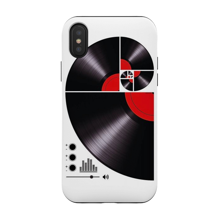 iPhone Xs / X StrongFit Fibonacci Spiral Vinyl by LM2Kone