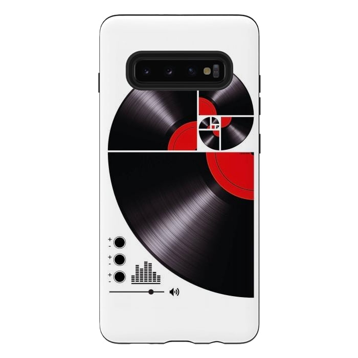 Galaxy S10 plus StrongFit Fibonacci Spiral Vinyl by LM2Kone