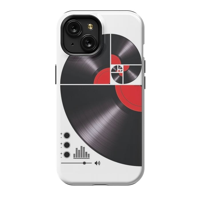 iPhone 15 StrongFit Fibonacci Spiral Vinyl by LM2Kone