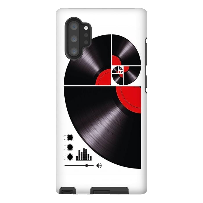 Galaxy Note 10 plus StrongFit Fibonacci Spiral Vinyl by LM2Kone