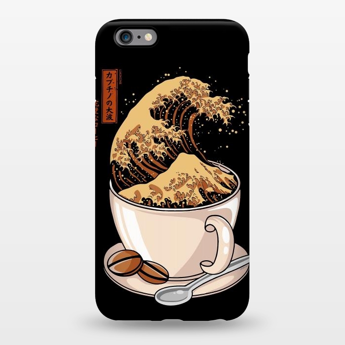 iPhone 6/6s plus StrongFit The Great Wave of Cappuccino by LM2Kone