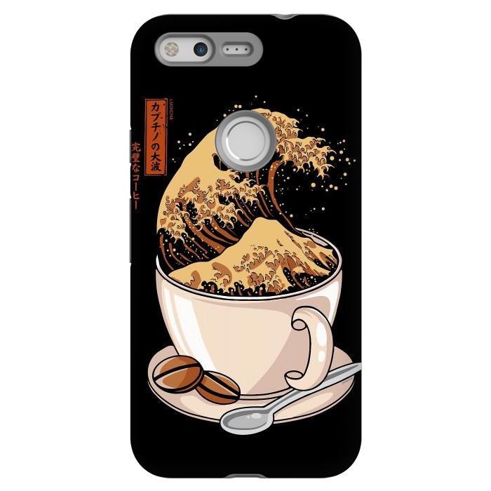 Pixel StrongFit The Great Wave of Cappuccino by LM2Kone