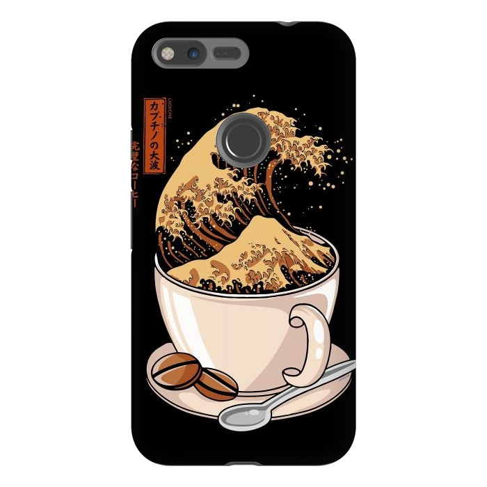 Pixel XL StrongFit The Great Wave of Cappuccino by LM2Kone