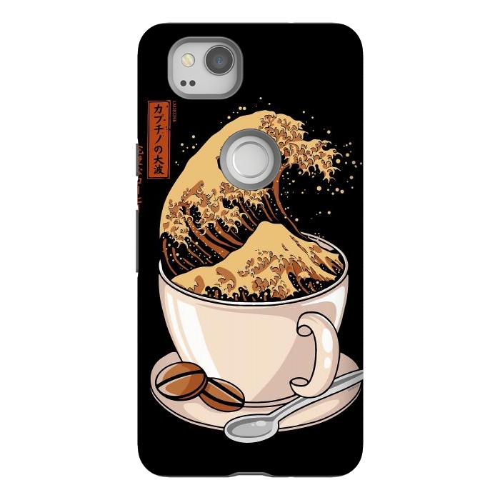 Pixel 2 StrongFit The Great Wave of Cappuccino by LM2Kone