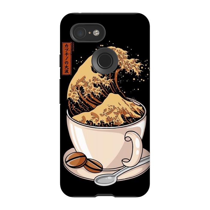 Pixel 3 StrongFit The Great Wave of Cappuccino by LM2Kone