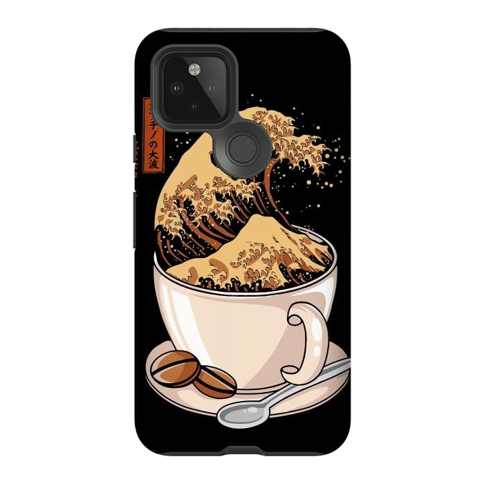 Pixel 5 StrongFit The Great Wave of Cappuccino by LM2Kone