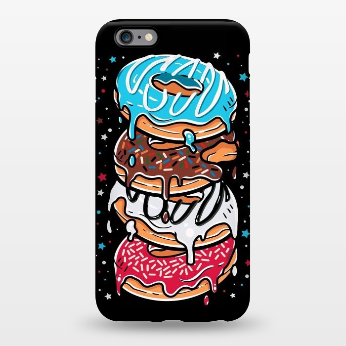 iPhone 6/6s plus StrongFit Stack of Multi-colored Donuts by LM2Kone