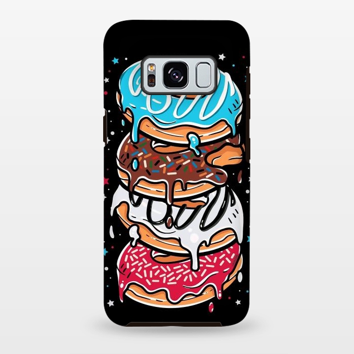 Galaxy S8 plus StrongFit Stack of Multi-colored Donuts by LM2Kone
