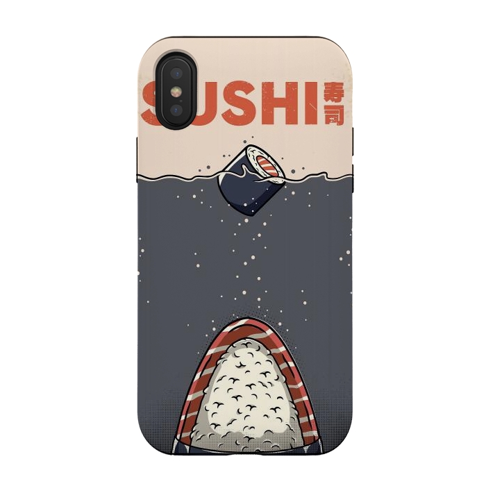 iPhone Xs / X StrongFit SUSHI Shark by LM2Kone