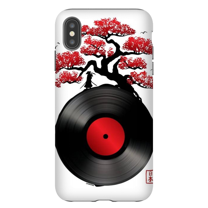 iPhone Xs Max StrongFit Japanese Music Vinyl by LM2Kone