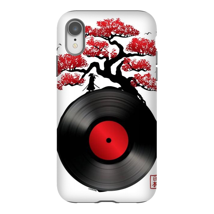 iPhone Xr StrongFit Japanese Music Vinyl by LM2Kone
