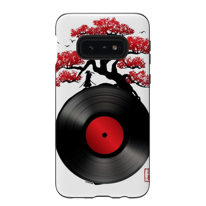 Galaxy S10e StrongFit Japanese Music Vinyl by LM2Kone