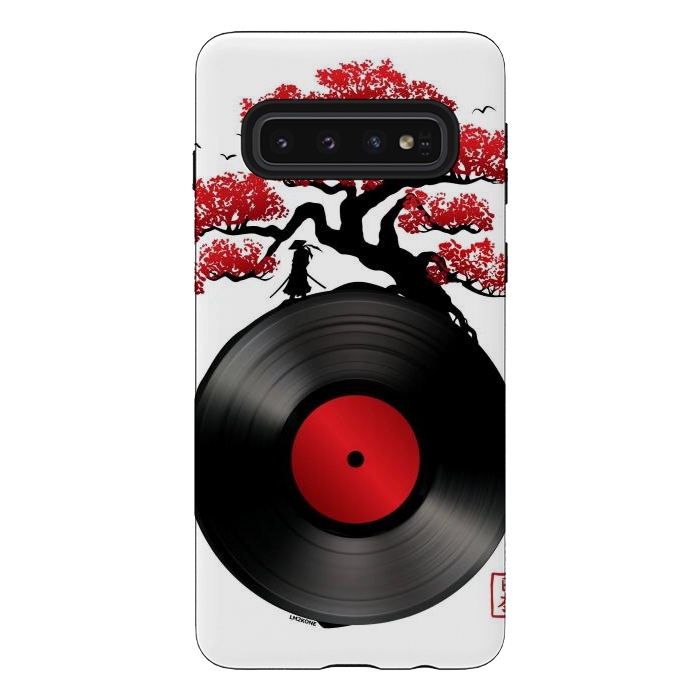 Galaxy S10 StrongFit Japanese Music Vinyl by LM2Kone