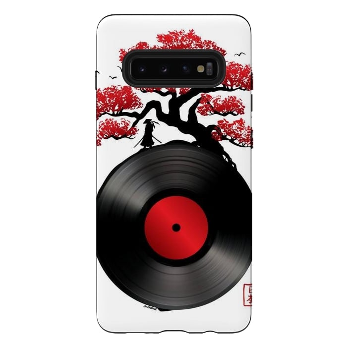 Galaxy S10 plus StrongFit Japanese Music Vinyl by LM2Kone
