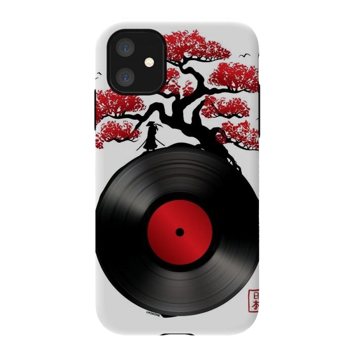 iPhone 11 StrongFit Japanese Music Vinyl by LM2Kone