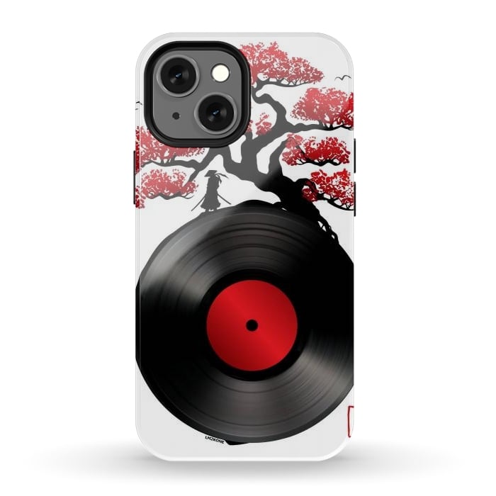 iPhone 12 mini StrongFit Japanese Music Vinyl by LM2Kone