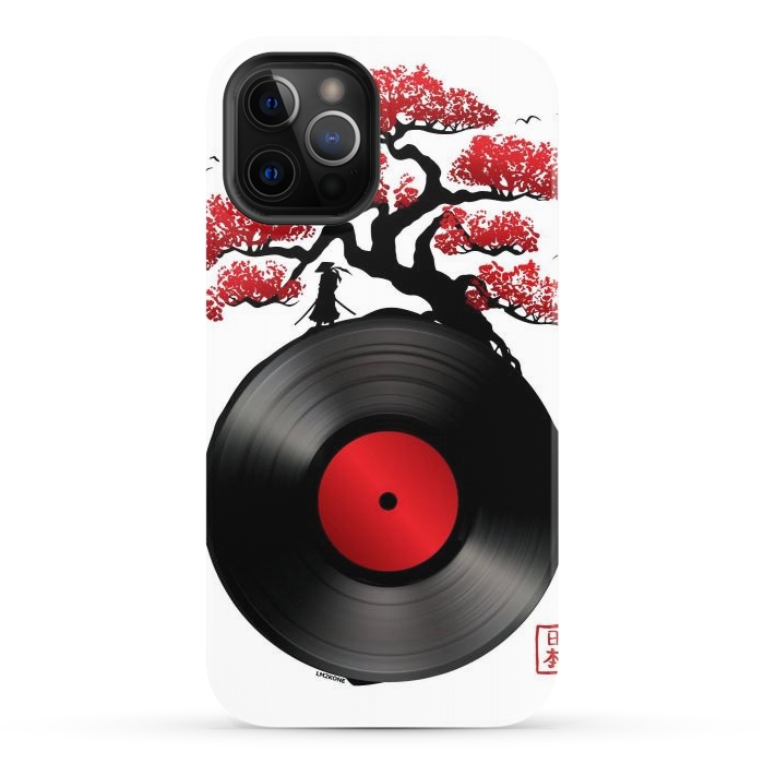 iPhone 12 Pro StrongFit Japanese Music Vinyl by LM2Kone