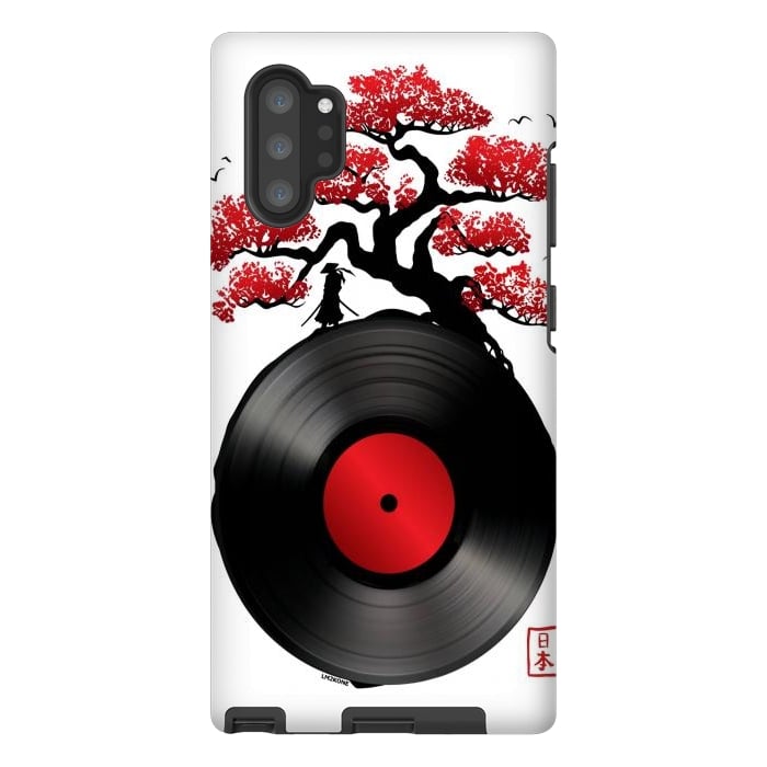 Galaxy Note 10 plus StrongFit Japanese Music Vinyl by LM2Kone