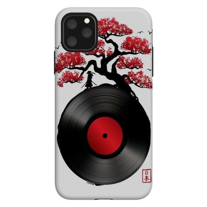 iPhone 11 Pro Max StrongFit Japanese Music Vinyl by LM2Kone