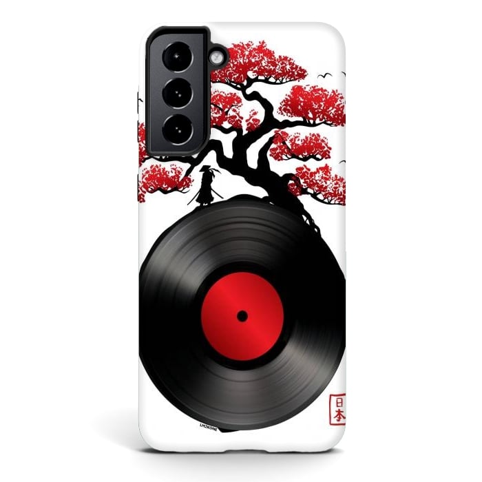 Galaxy S21 plus StrongFit Japanese Music Vinyl by LM2Kone