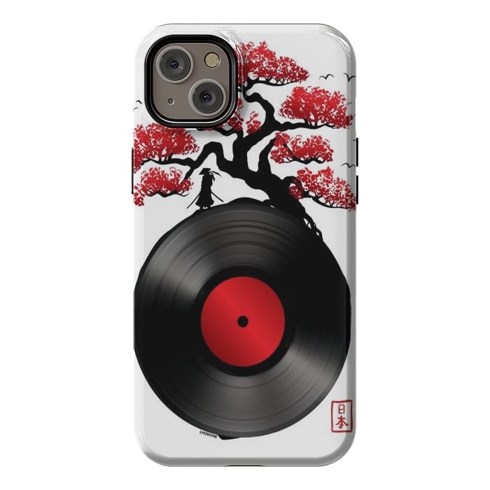 iPhone 14 Plus StrongFit Japanese Music Vinyl by LM2Kone
