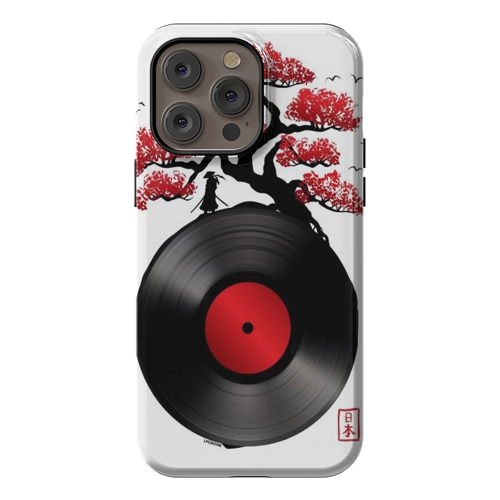 iPhone 14 Pro max StrongFit Japanese Music Vinyl by LM2Kone