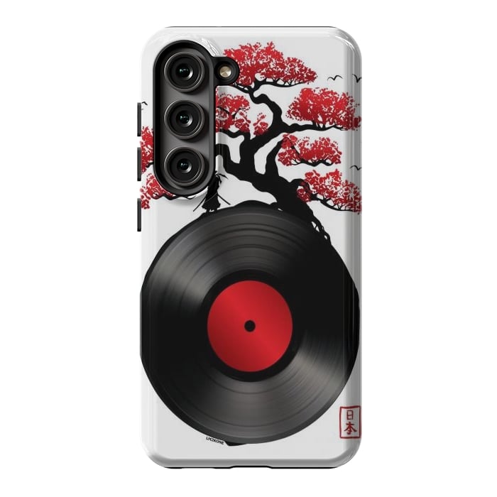 Galaxy S23 StrongFit Japanese Music Vinyl by LM2Kone