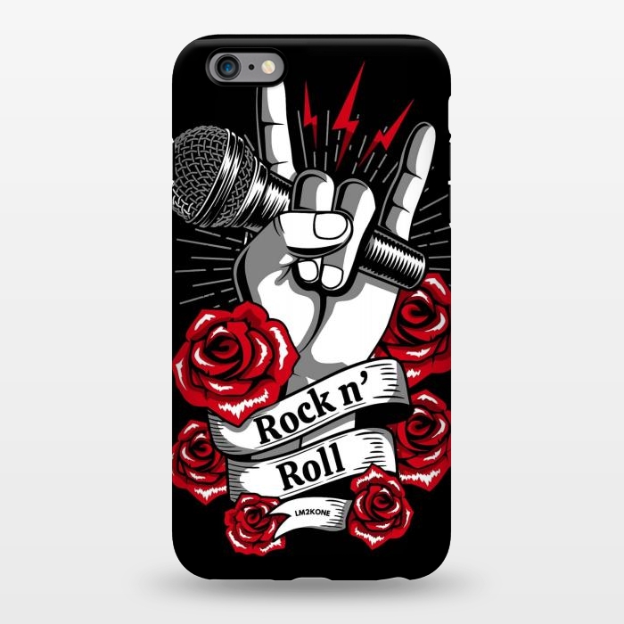 iPhone 6/6s plus StrongFit Rock N Roll - Metal Roses by LM2Kone