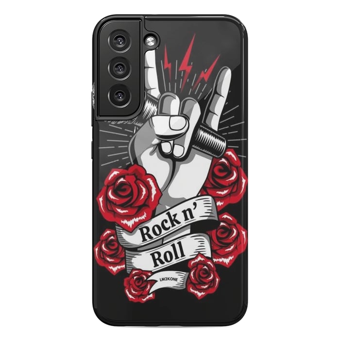 Galaxy S22 plus StrongFit Rock N Roll - Metal Roses by LM2Kone