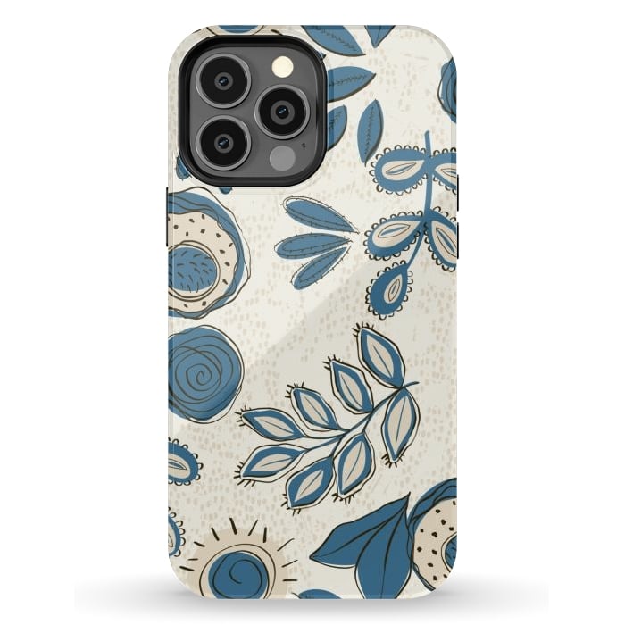 iPhone 13 Pro Max StrongFit Modern Floral by Tiny Thistle Studio