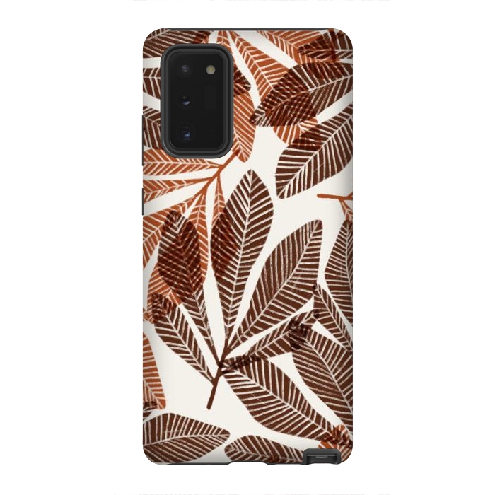 Galaxy Note 20 StrongFit Lacy Leaves by Tiny Thistle Studio