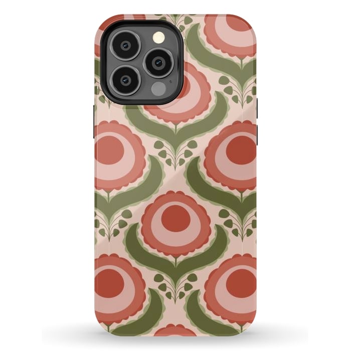 iPhone 13 Pro Max StrongFit Geometric Floral by Tiny Thistle Studio