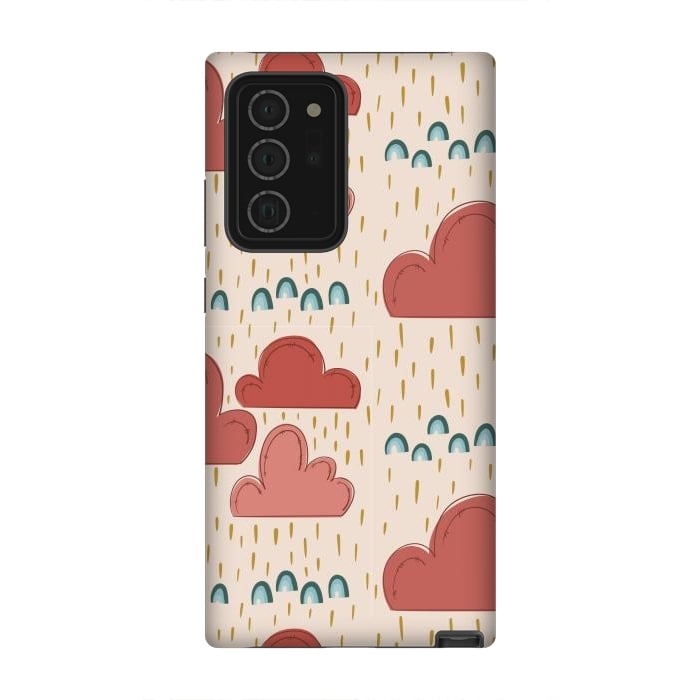 Galaxy Note 20 Ultra StrongFit Rainbows & Clouds by Tiny Thistle Studio