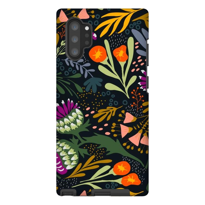 Galaxy Note 10 plus StrongFit Thistles & Sprigs by Tiny Thistle Studio