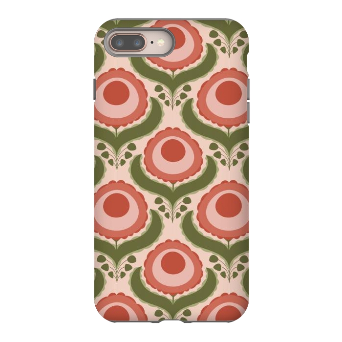 iPhone 8 plus StrongFit Geometric Floral by Tiny Thistle Studio