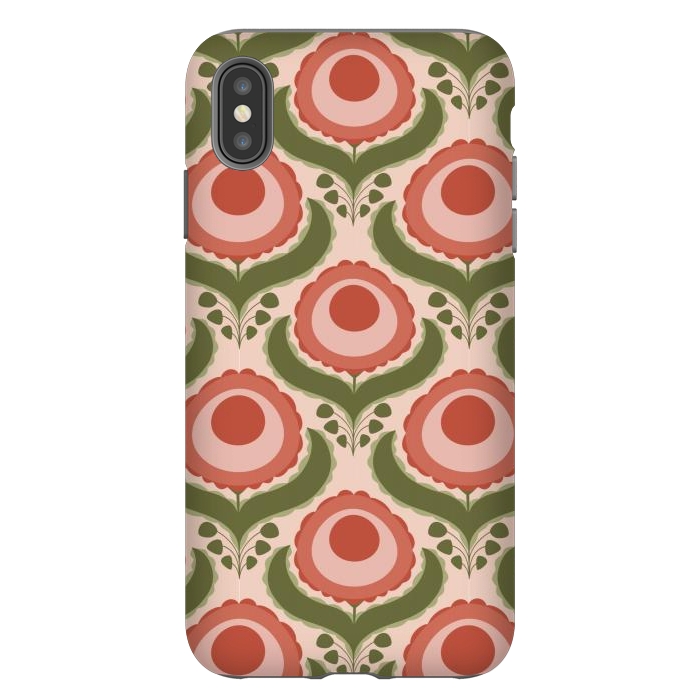 iPhone Xs Max StrongFit Geometric Floral by Tiny Thistle Studio