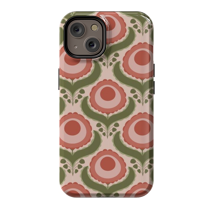 iPhone 14 StrongFit Geometric Floral by Tiny Thistle Studio