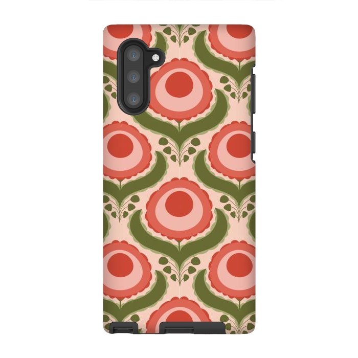 Galaxy Note 10 StrongFit Geometric Floral by Tiny Thistle Studio