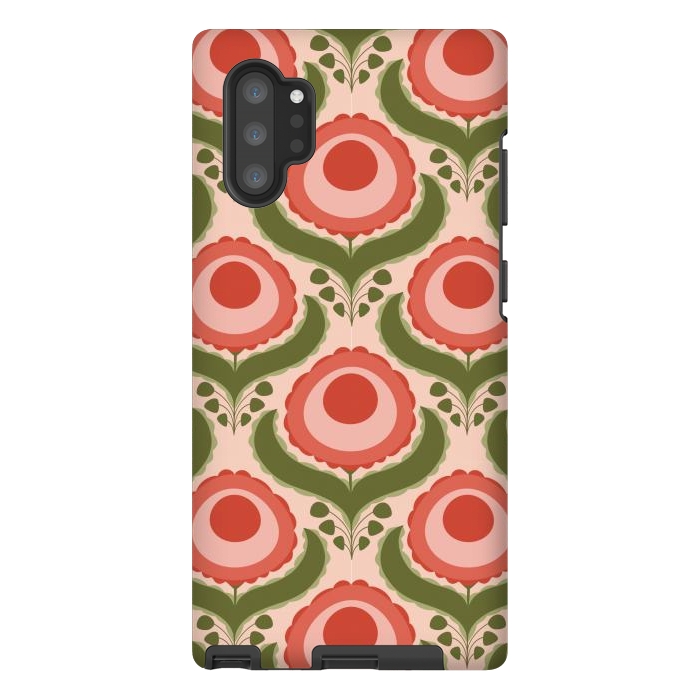 Galaxy Note 10 plus StrongFit Geometric Floral by Tiny Thistle Studio
