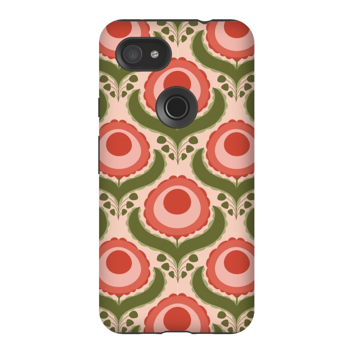 Pixel 3AXL StrongFit Geometric Floral by Tiny Thistle Studio