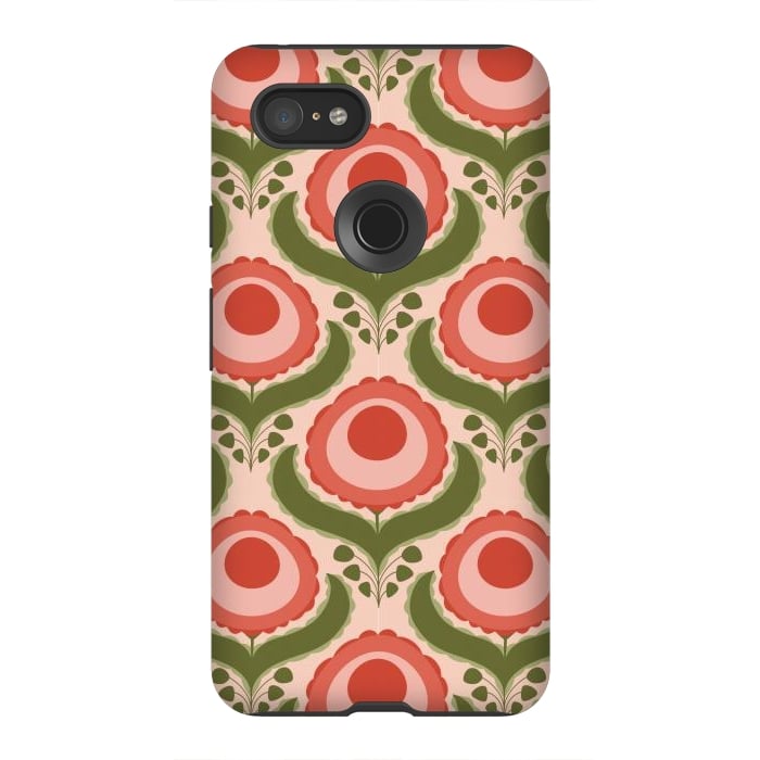 Pixel 3XL StrongFit Geometric Floral by Tiny Thistle Studio