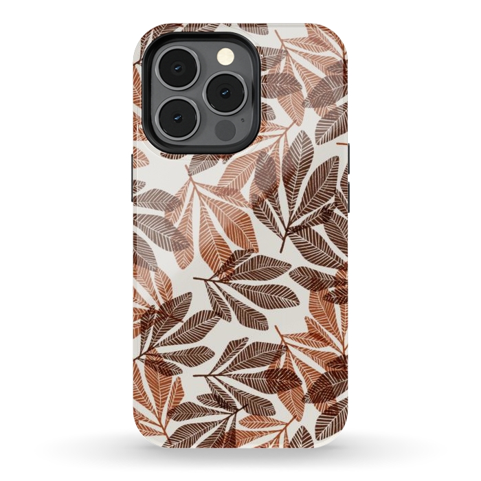 iPhone 13 pro StrongFit Lacy Leaves by Tiny Thistle Studio
