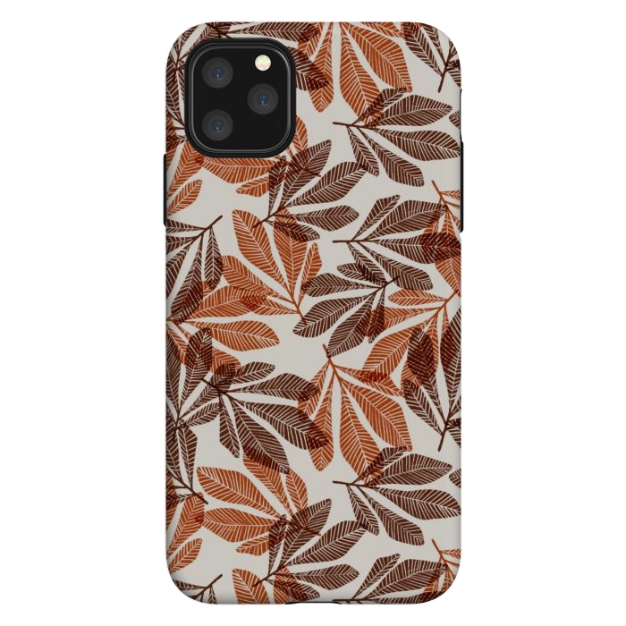iPhone 11 Pro Max StrongFit Lacy Leaves by Tiny Thistle Studio