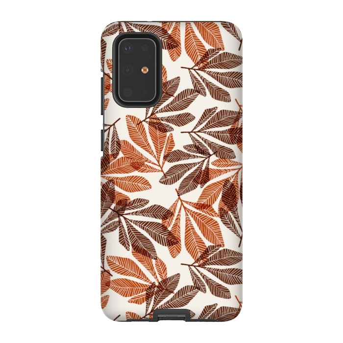 Galaxy S20 Plus StrongFit Lacy Leaves by Tiny Thistle Studio