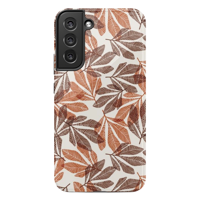 Galaxy S22 plus StrongFit Lacy Leaves by Tiny Thistle Studio