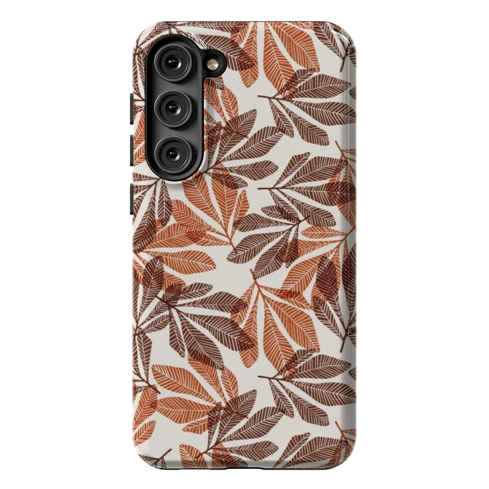 Galaxy S23 Plus StrongFit Lacy Leaves by Tiny Thistle Studio